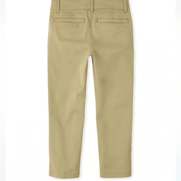 Boys Uniform Stretch Skinny Chino Pants - Flax - Picture 3 of 4